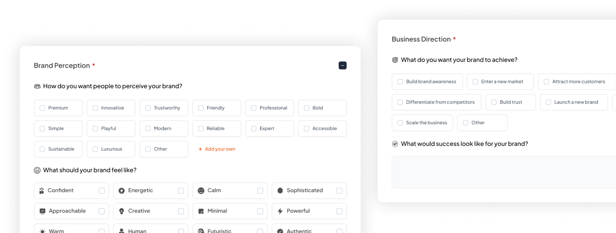 Shape Your Direction - Brand perception and business direction options