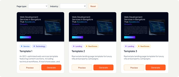 Template Library - Browse available templates