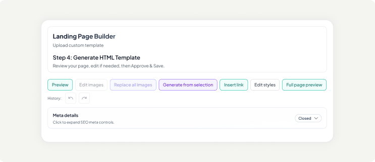 Version History - Undo, redo, and revision tracking