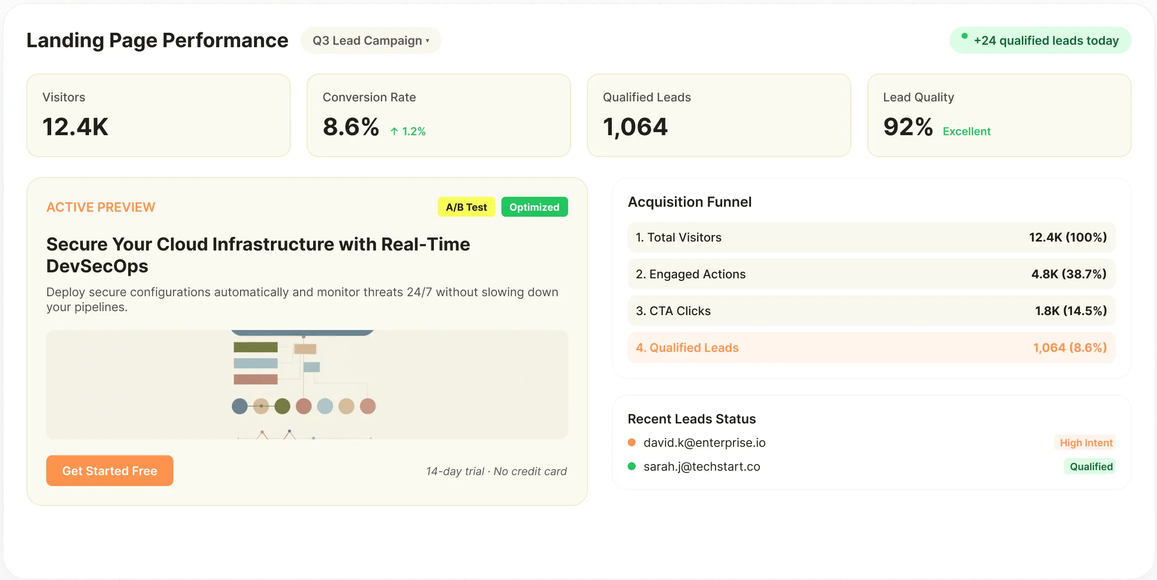 Lead Generation Interface