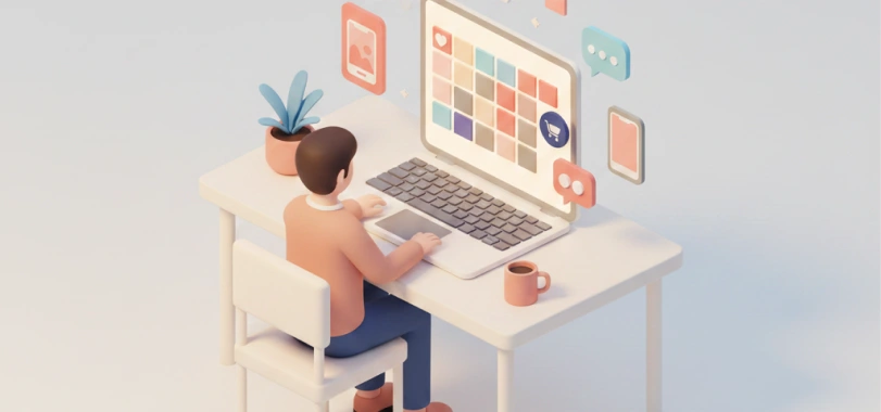 Founders Managing Their Own Social - Founder managing content calendar
